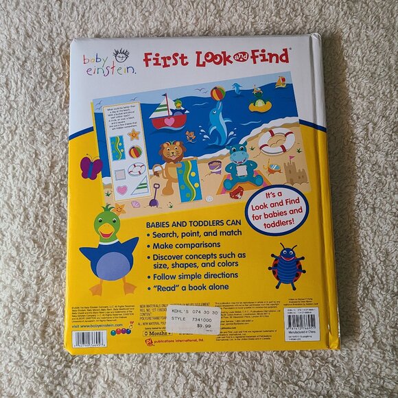5/$30 baby einstein Let's Look First Look and Find Book - Picture 2 of 2